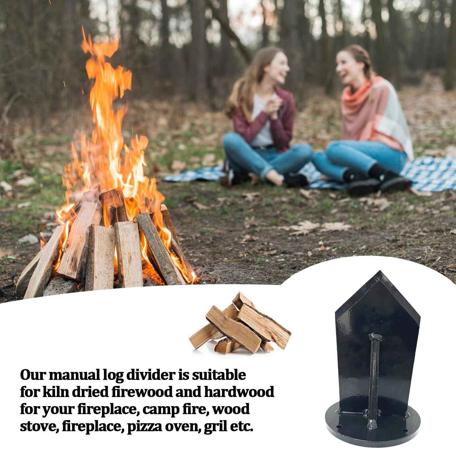 탄소강 수직 장작 분할기 안전 장작 분할 도구 (벽난로 - Outdoor Camping Fireplace 리뷰 및 가격