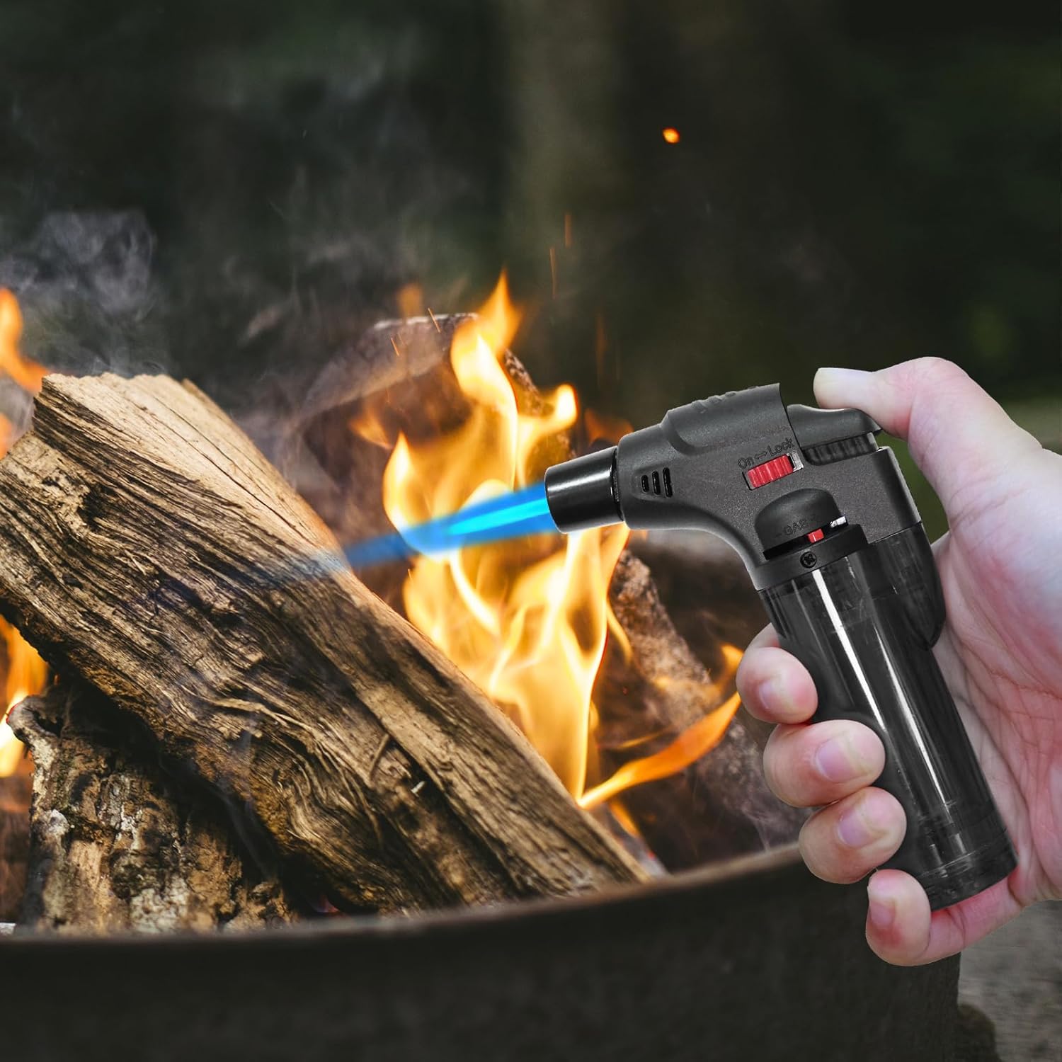 부탄 재충전식 제트 화염 토치 라이터 방풍 토치 (캔들 - Outdoor Camping Fireplace 리뷰 및 가격